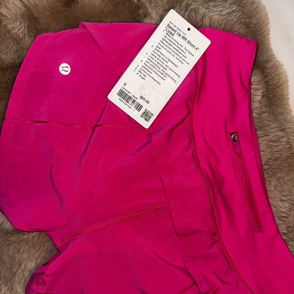 Lululemon hot pink athletic shorts - Picture 2 of 3